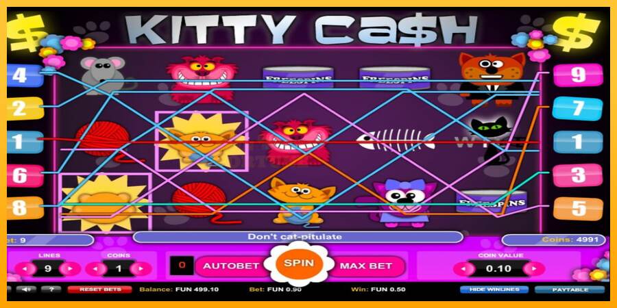 Kitty Cash mesin permainan untuk uang, gambar 4