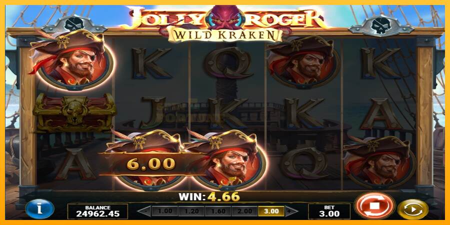 Jolly Roger Wild Kraken mesin permainan untuk uang, gambar 4