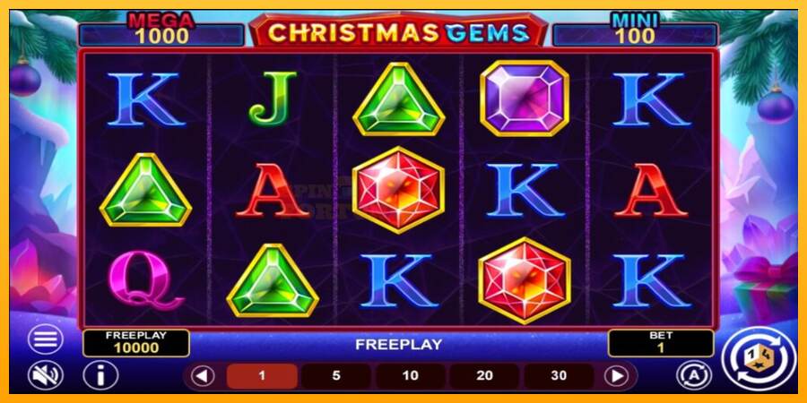 Christmas Gems Hold & Win mesin permainan untuk uang, gambar 2