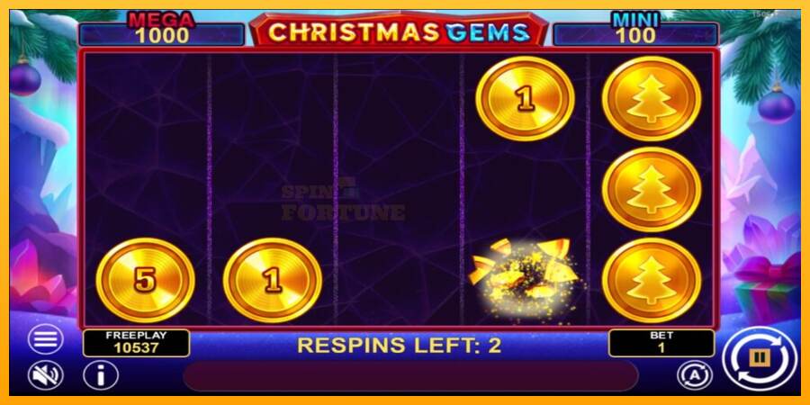 Christmas Gems Hold & Win mesin permainan untuk uang, gambar 5