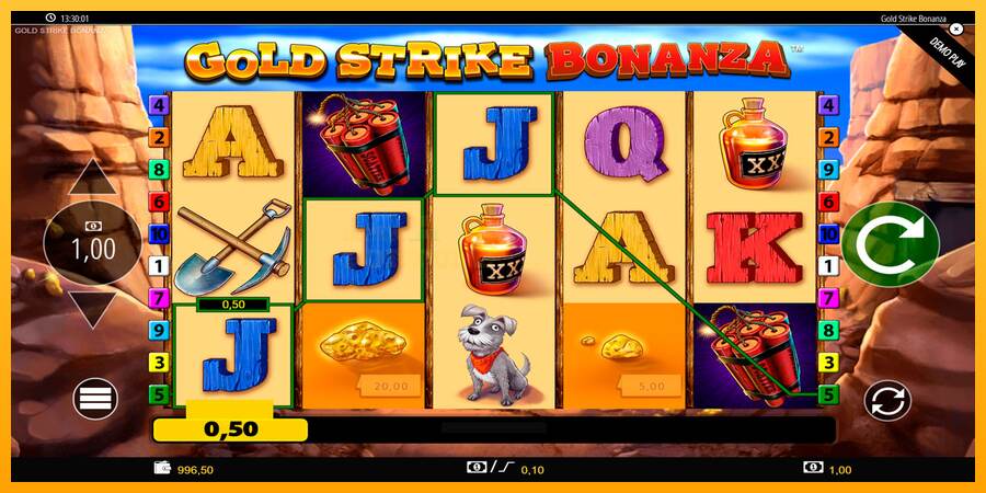 Gold Strike Bonanza mesin permainan untuk uang, gambar 2