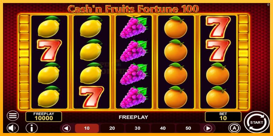 Cashn Fruits Fortune 100 mesin permainan untuk uang, gambar 1