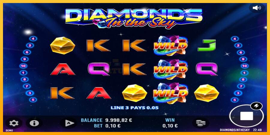 Diamonds In The Sky mesin permainan untuk uang, gambar 3