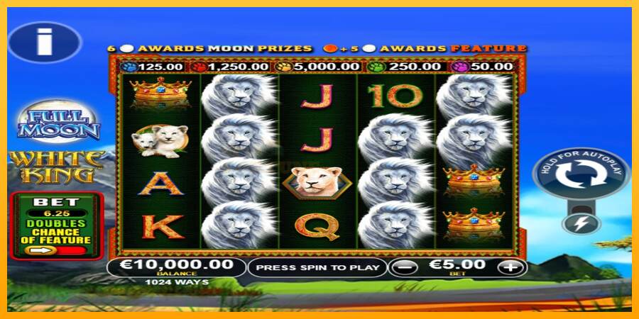 Full Moon: White King PowerPlay Jackpot mesin permainan untuk uang, gambar 1