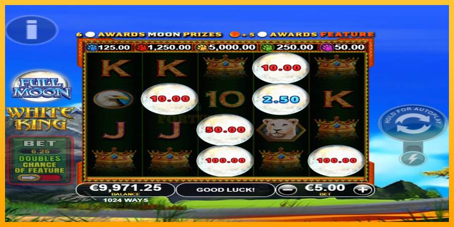 Full Moon: White King PowerPlay Jackpot mesin permainan untuk uang, gambar 3