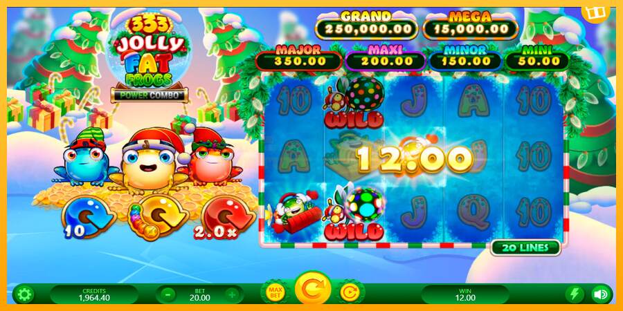 333 Jolly Fat Frogs Power Combo mesin permainan untuk uang, gambar 5