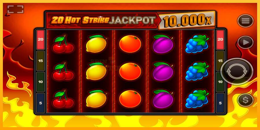 20 Hot Strike Jackpot mesin permainan untuk uang, gambar 1