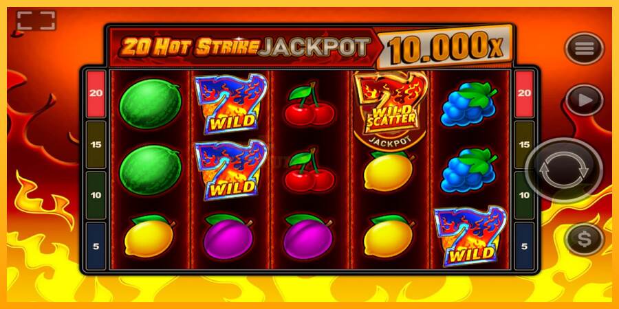 20 Hot Strike Jackpot mesin permainan untuk uang, gambar 2