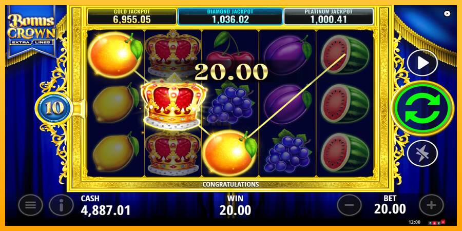 Bonus Crown mesin permainan untuk uang, gambar 3