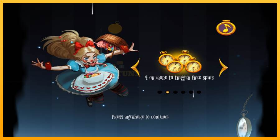 Greedy Alice mesin permainan untuk uang, gambar 1