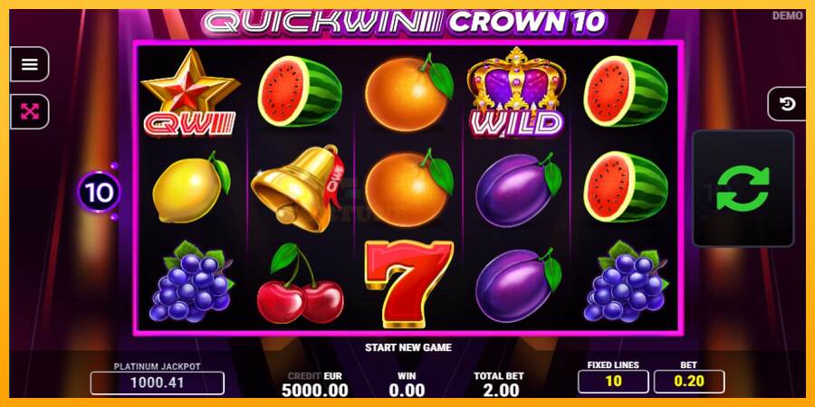 Quick Win Crown 10 mesin permainan untuk uang, gambar 1