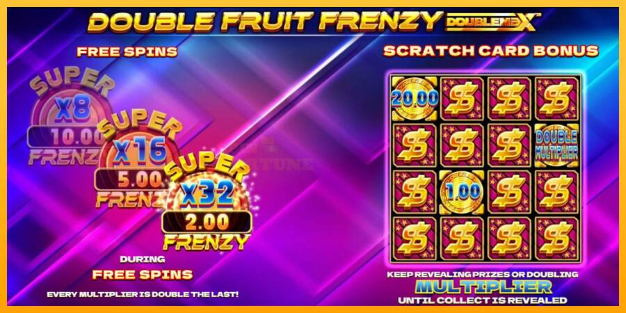 Double Fruit Frenzy DoubleMax mesin permainan untuk uang, gambar 3