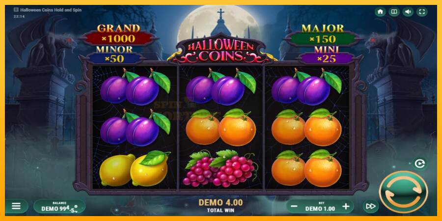 Halloween Coins Hold and Spin mesin permainan untuk uang, gambar 3