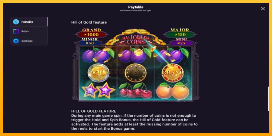 Halloween Coins Hold and Spin mesin permainan untuk uang, gambar 5