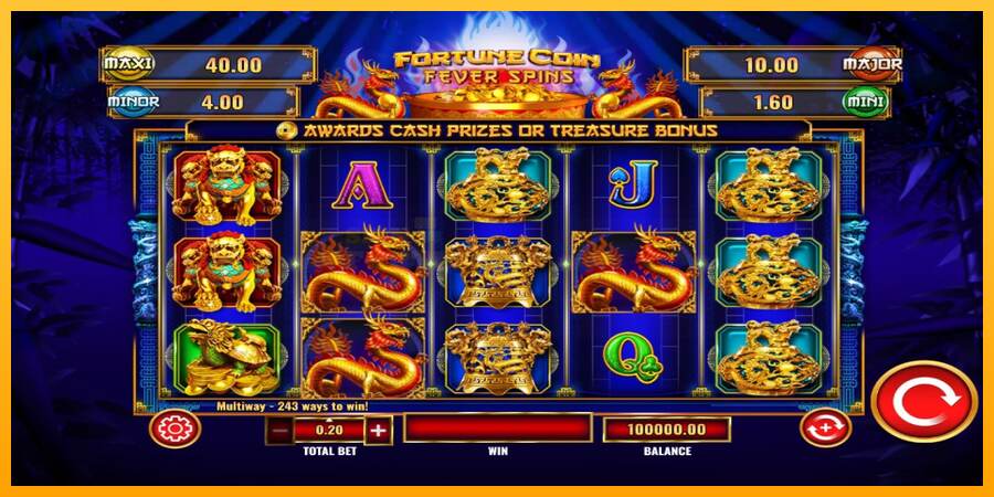 Fortune Coin Fever Spins mesin permainan untuk uang, gambar 1