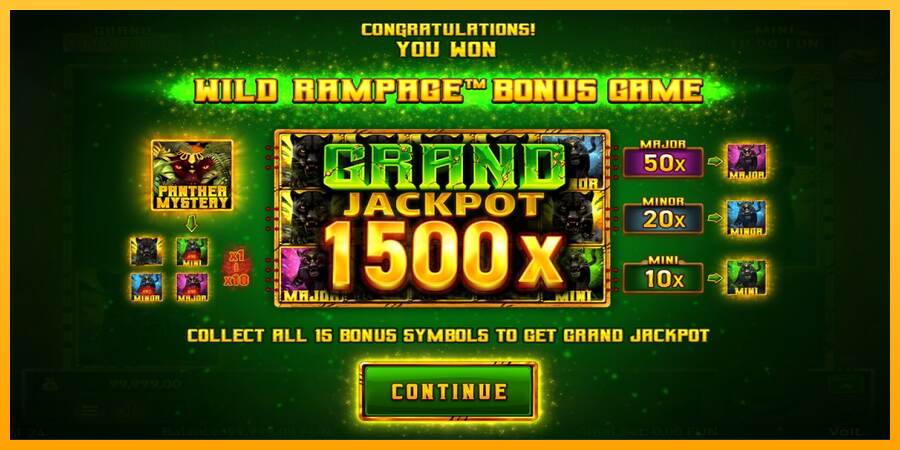 Mighty Wild: Panther Grand Gold Edition Halloween Jackpots mesin permainan untuk uang, gambar 3