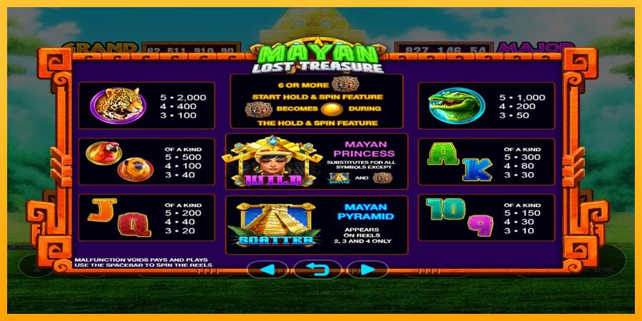 Mayan Lost Treasure mesin permainan untuk uang, gambar 4