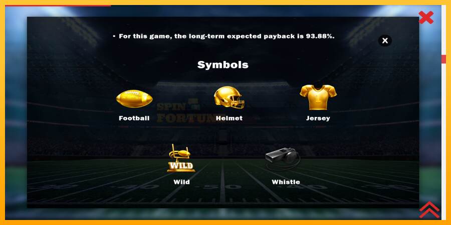 Touchdown Treasures mesin permainan untuk uang, gambar 7