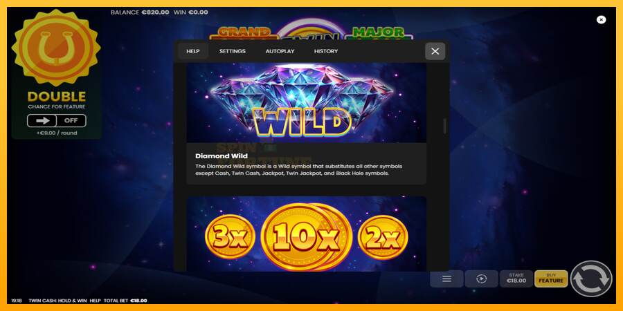 Twin Cash: Hold and Win mesin permainan untuk uang, gambar 6