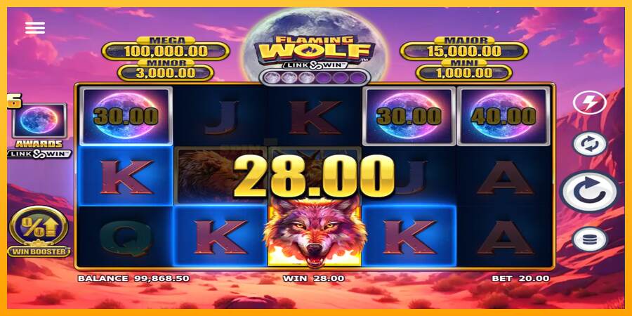 Flaming Wolf Link & Win mesin permainan untuk uang, gambar 5