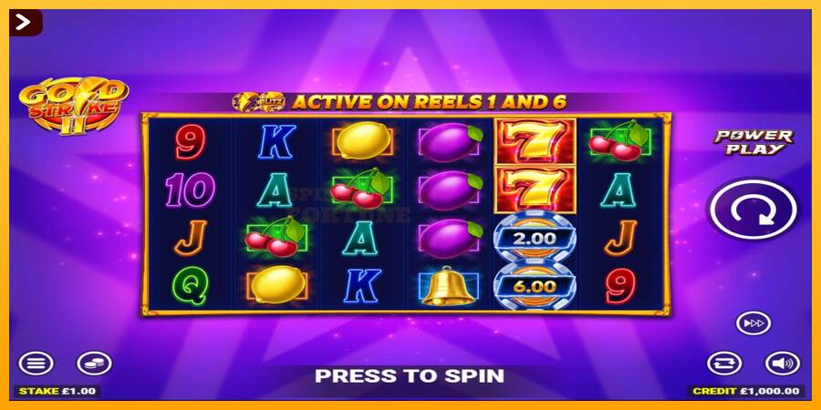 Gold Strike II Rapid Fire Jackpots mesin permainan untuk uang, gambar 2