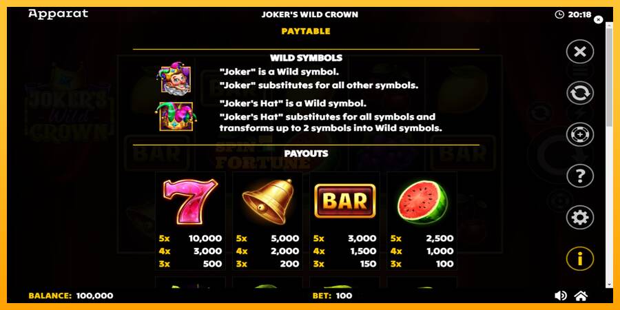 Jokers Wild Crown Diamond Treasures mesin permainan untuk uang, gambar 5