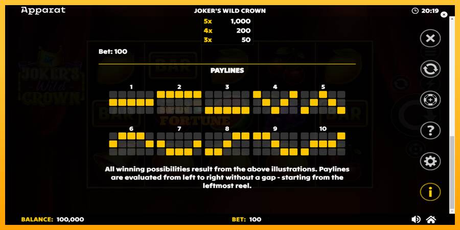 Jokers Wild Crown Diamond Treasures mesin permainan untuk uang, gambar 7