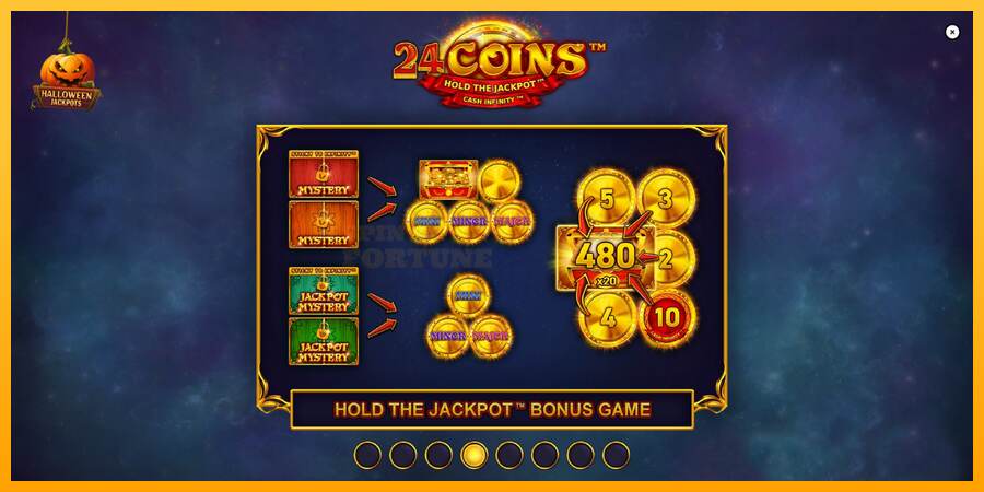 24 Coins Halloween Jackpots mesin permainan untuk uang, gambar 1