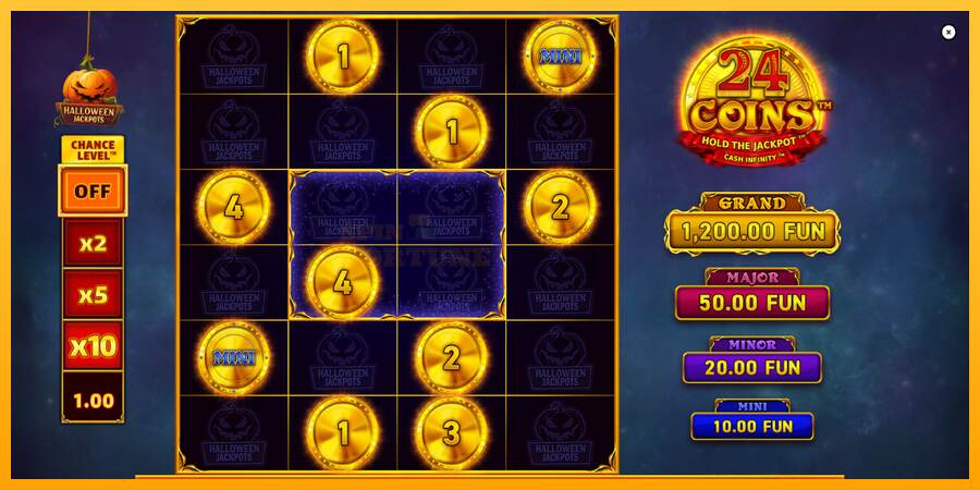 24 Coins Halloween Jackpots mesin permainan untuk uang, gambar 2