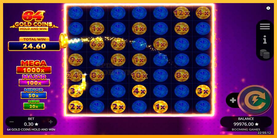 64 Gold Coins Hold and Win mesin permainan untuk uang, gambar 6