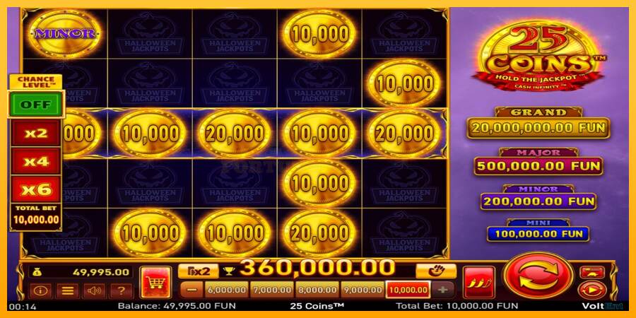 25 Coins Halloween Jackpots mesin permainan untuk uang, gambar 3