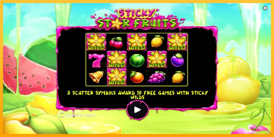 Sticky Star Fruits mesin permainan untuk uang, gambar 1