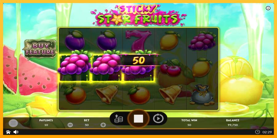 Sticky Star Fruits mesin permainan untuk uang, gambar 3