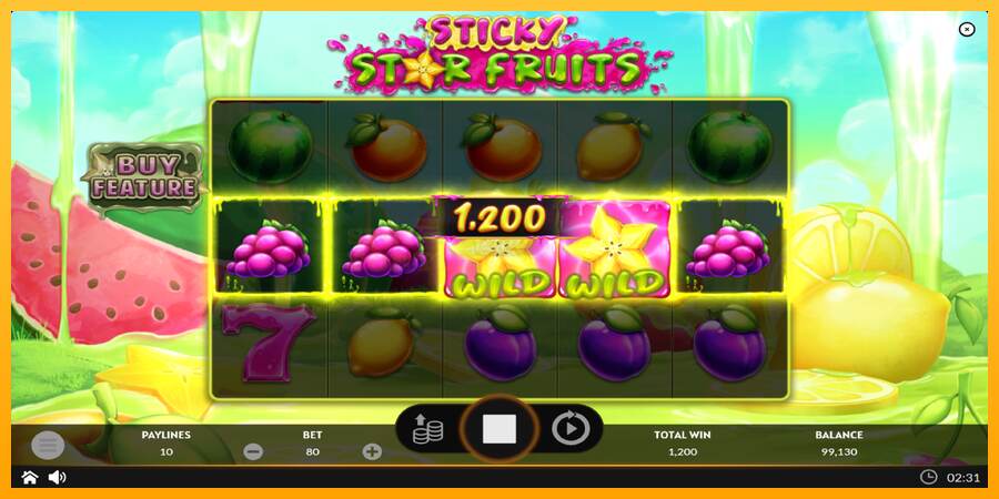 Sticky Star Fruits mesin permainan untuk uang, gambar 4