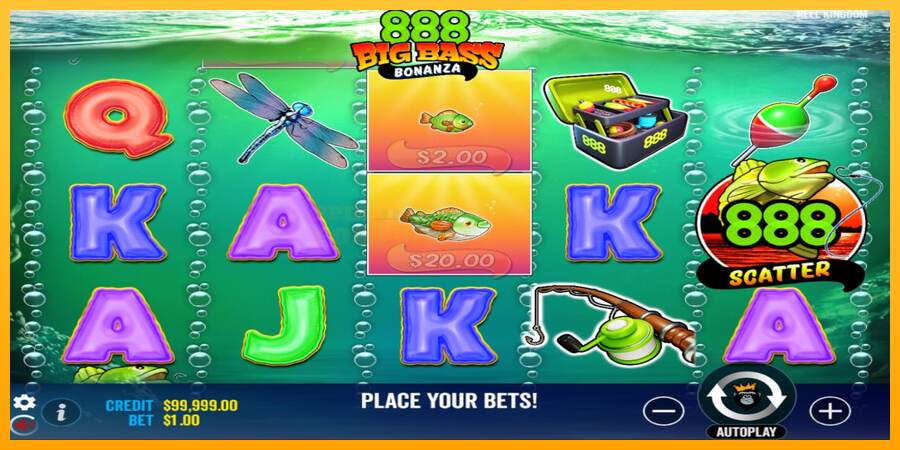 888 Big Bass Bonanza mesin permainan untuk uang, gambar 2