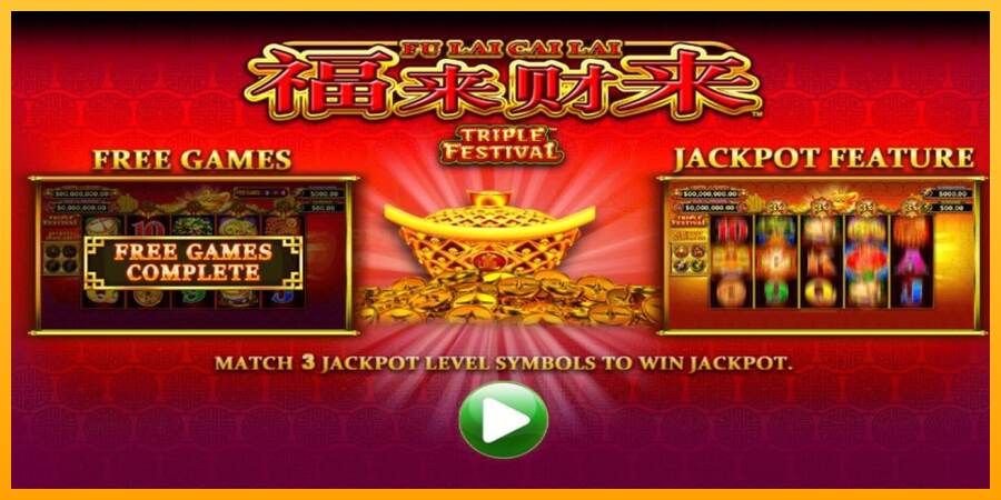 Fu Lai Cai Lai Triple Festival mesin permainan untuk uang, gambar 1