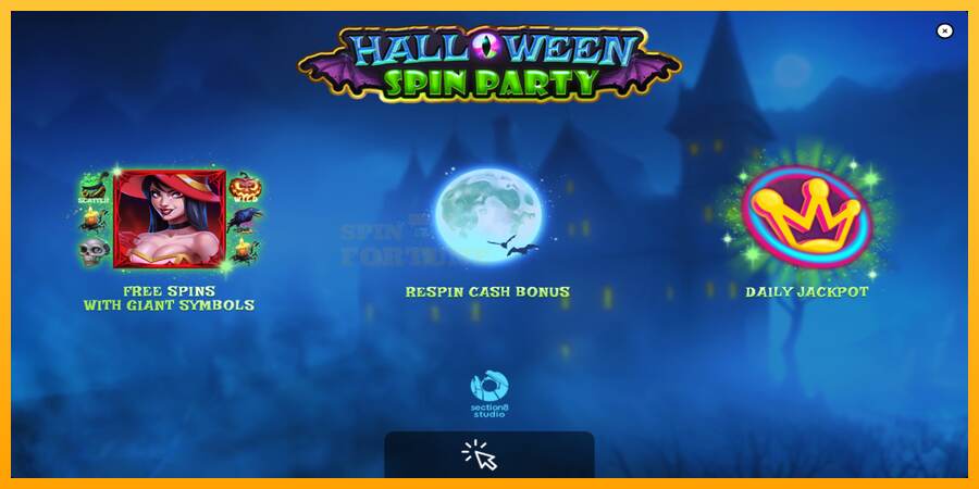 Halloween Spin Party mesin permainan untuk uang, gambar 1