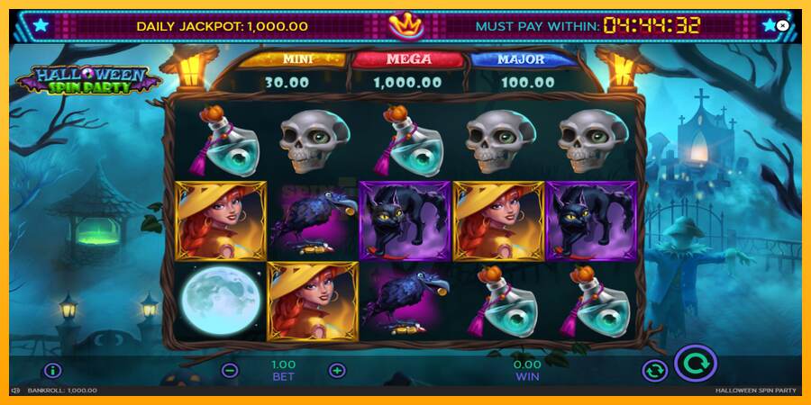 Halloween Spin Party mesin permainan untuk uang, gambar 3