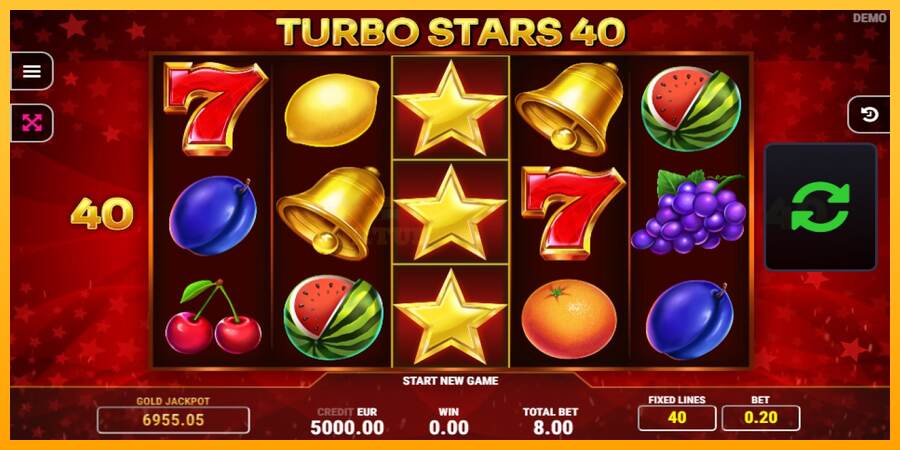 Turbo Stars 40 mesin permainan untuk uang, gambar 1