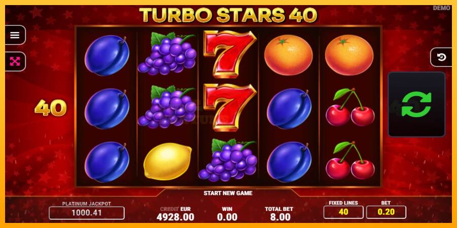 Turbo Stars 40 mesin permainan untuk uang, gambar 2