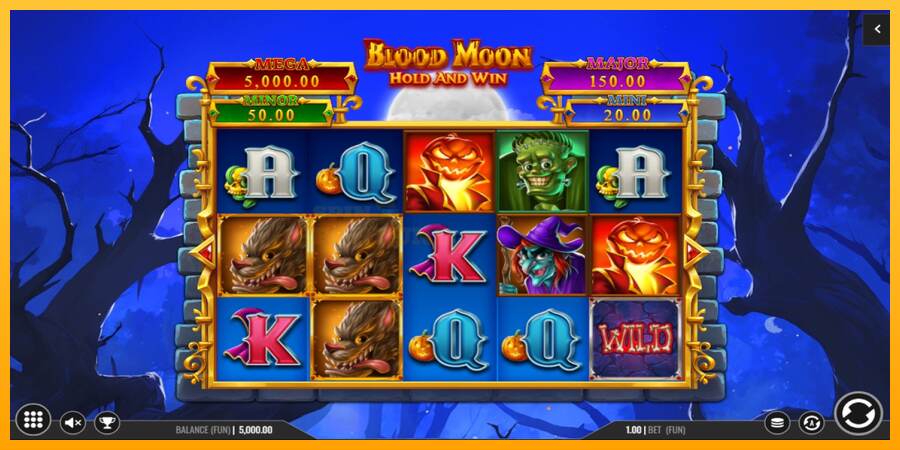 Blood Moon Hold and Win mesin permainan untuk uang, gambar 1