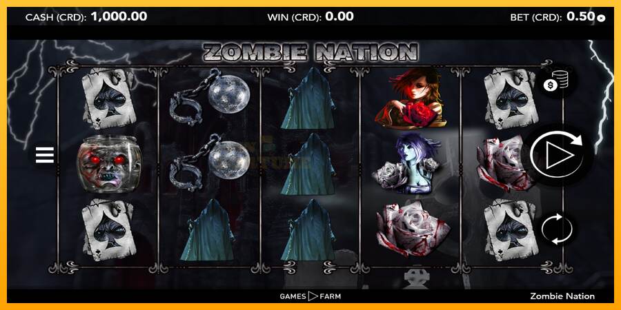 Zombie Nation mesin permainan untuk uang, gambar 1