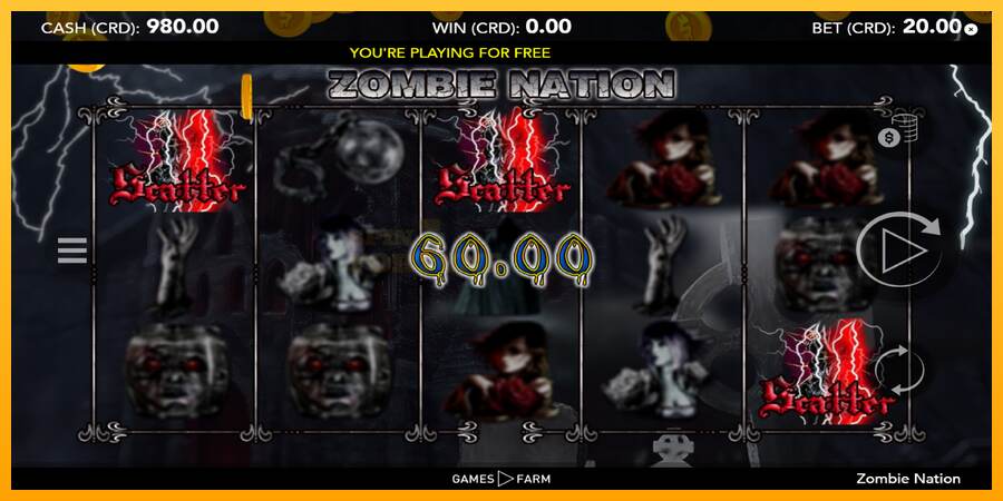 Zombie Nation mesin permainan untuk uang, gambar 2