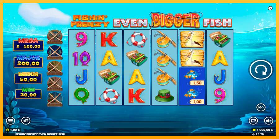 Fishin Frenzy Even Bigger Fish mesin permainan untuk uang, gambar 1