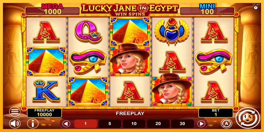 Lucky Jane in Egypt Win Spins mesin permainan untuk uang, gambar 1