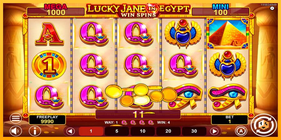 Lucky Jane in Egypt Win Spins mesin permainan untuk uang, gambar 3