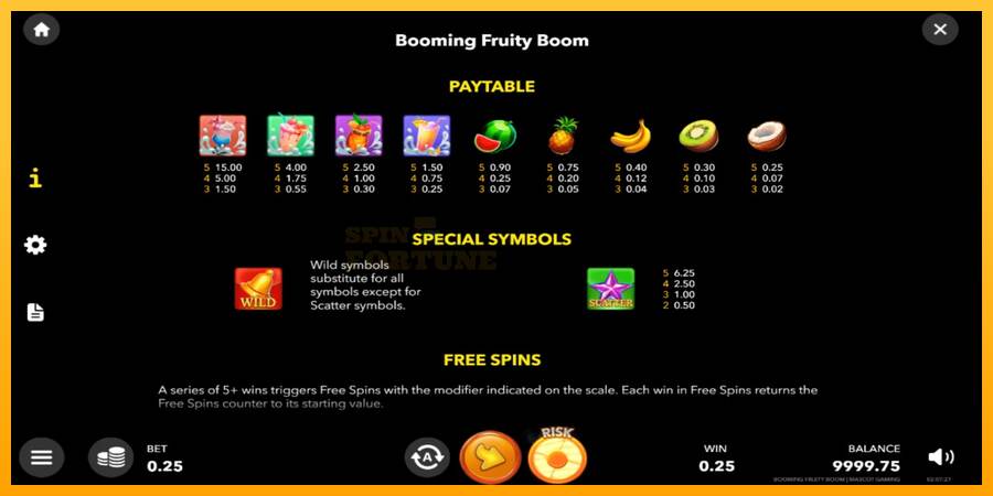 Booming Fruity Boom mesin permainan untuk uang, gambar 5