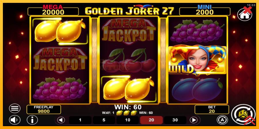 Golden Joker 27 Hold & Win mesin permainan untuk uang, gambar 3