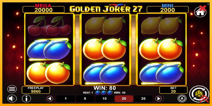 Golden Joker 27 Hold & Win mesin permainan untuk uang, gambar 4