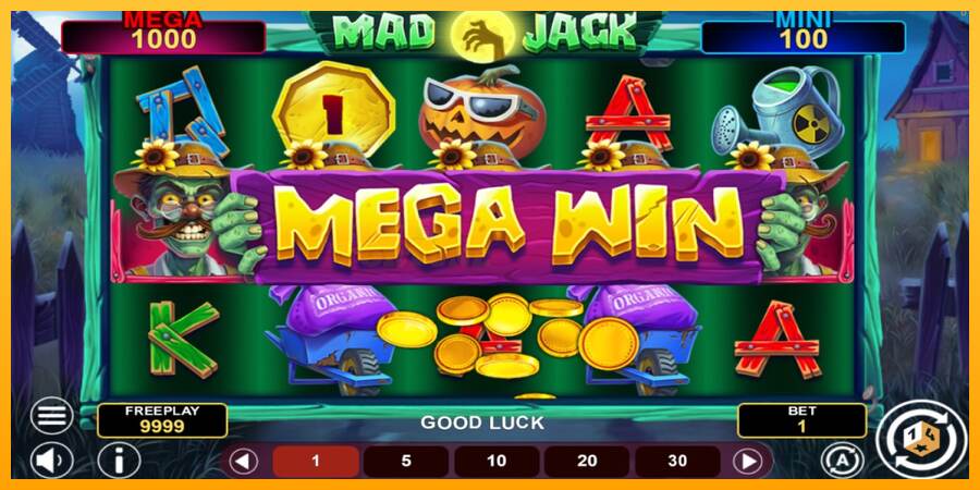 Mad Jack Hold & Win mesin permainan untuk uang, gambar 2